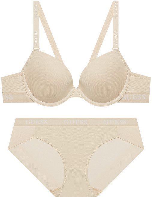 게스언더웨어 브레스트 브라팬티세트 - 베이지