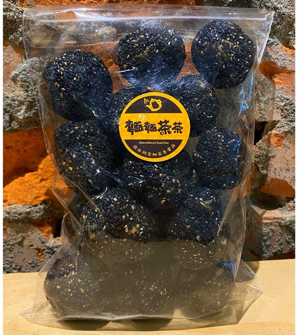 【麵麵茶茶】創意麵茶本店 芝麻粩、黑芝麻粩、白芝麻粩 全素 鹿港伴手禮, 1個, 黑芝麻粩