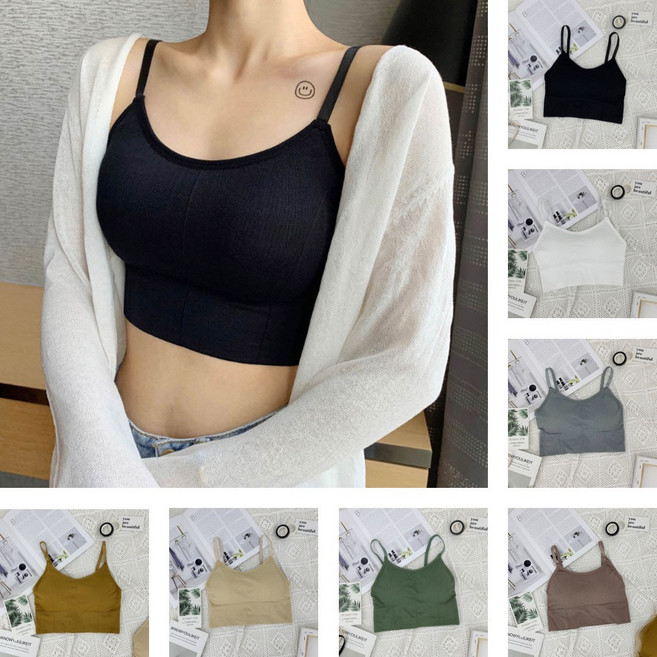 먼데이홀릭 여성용 캡내장 이너탑 레이어드 끈 나시티셔츠