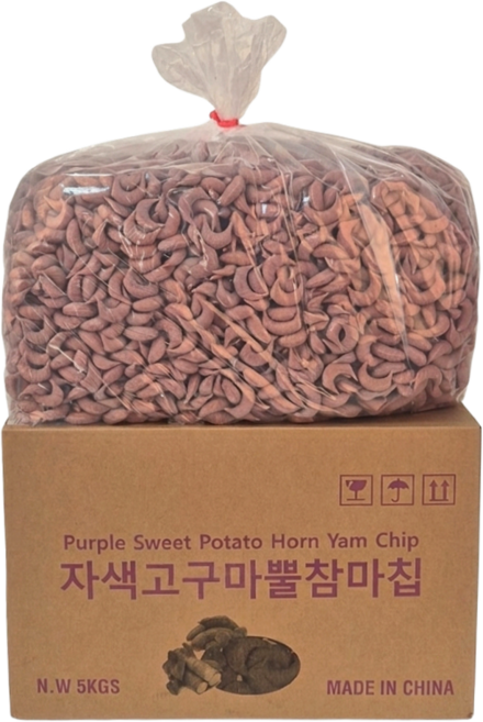 자색고구마 뿔참마칩5kg 대용량/업소용/소분용/웰빙간식/영양간식/부모님간식/시장간식/옛날과자, 1개, 5kg