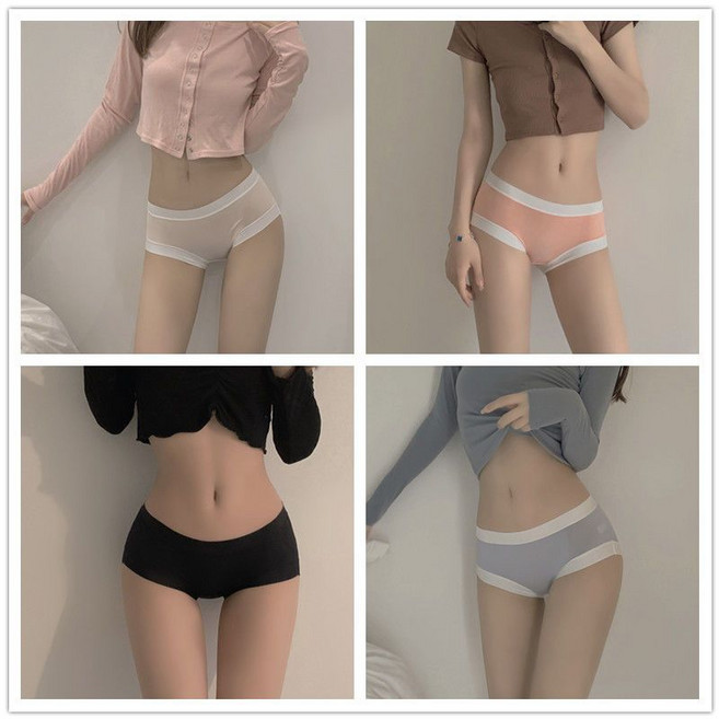 모몰라티 여성 통기성 일상편함 모달 심리스 팬티4P