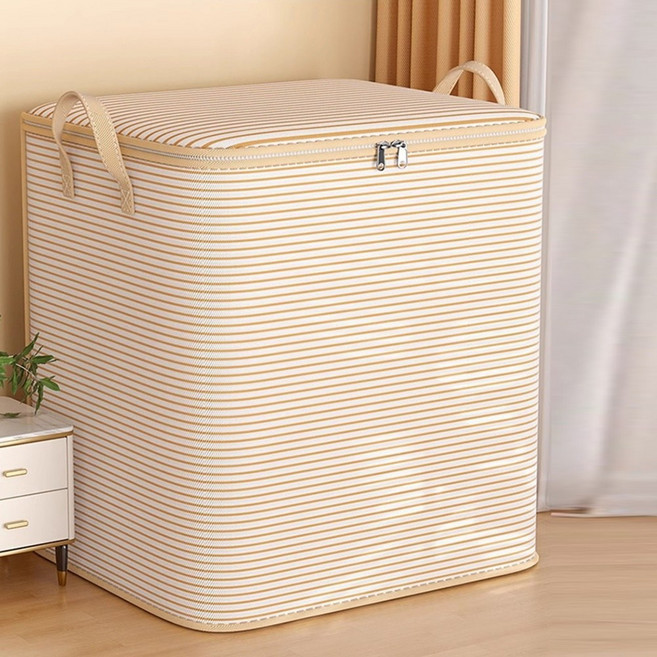 BENRAN 압축파우치 가방정리대 대형 두꺼운 방수방습 스트라이프 진공 이불 옷 정리보관함 리빙박스 여행 이사 휴대용 해외여행준비물, 2개, 노란색