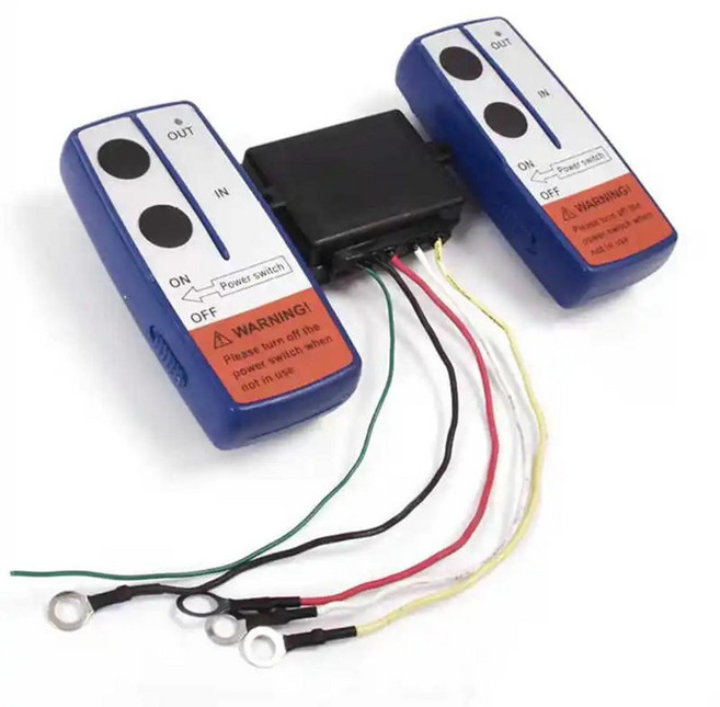 윈치 원격 접촉기 제어 솔레노이드 릴레이 트윈 무선 키트 자동차 오토바이 오프로더, 01 A, 1개