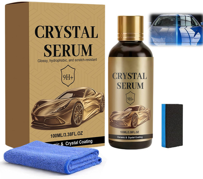 Zeekr PTZ 크리스탈 세럼 세라믹 자동차 코팅 키트 크리스탈 세럼 9시간 그래핀 세라믹 코팅 오래 지속되는 자동차 보호, 1개, 100ml