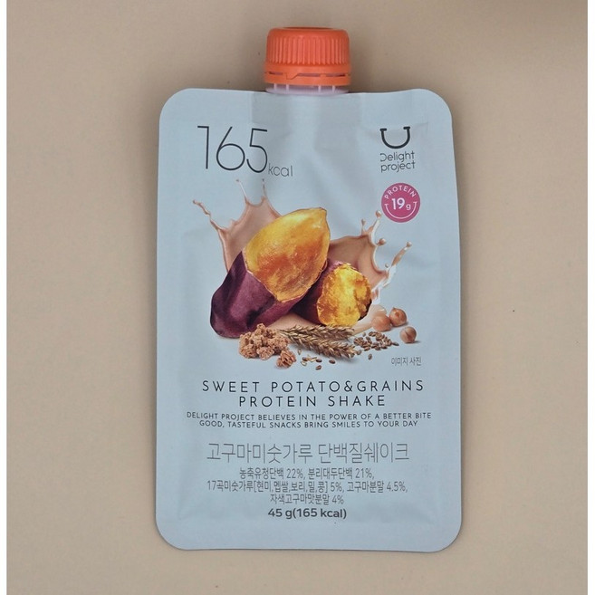 딜라이트 프로젝트 단백질 쉐이크 프로틴 고구마미숫가루맛, 7개, 45g