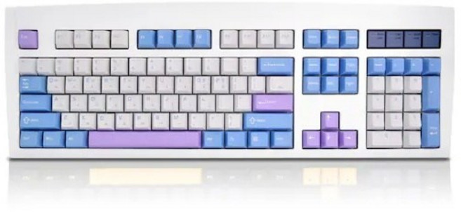 QSENN DT35 104 PBT 풀윤활 가스켓 유무선 기계식 키보드, COLOR BLUEPURPLE, 갈축