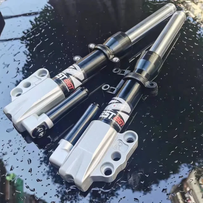 27-33 코어 360mm 400mm 오토바이 프론트 포크 쇼크 업소버 혼다 야마하 125cc 먼지 자전거 고카트 쿼드 AT, 16 30 core 360mm Black