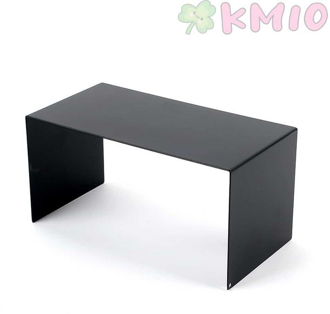 Kmio 블랙 스틸 ㄷ자 다용도 진열대 쥬얼리, 대
