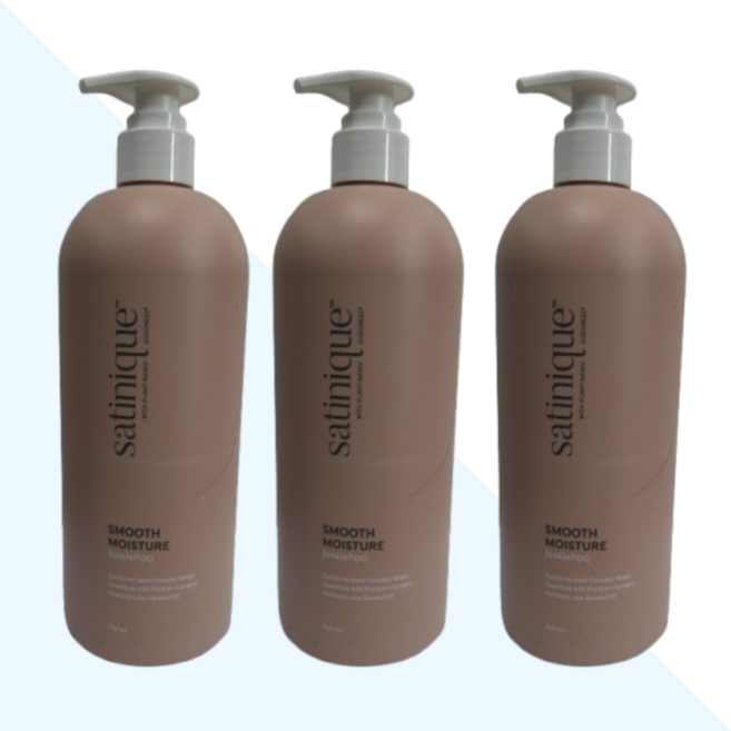 암웨이 새티니크 스무드 모이스처 샴푸 750ml + 새부리형 마스크 2매 증정, 3개