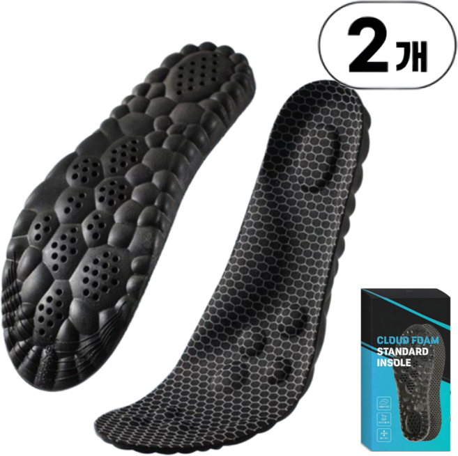 풋신 1+1 남자 여자 신발 군화 군인 푹신한 클라우드폼 신발 깔창
