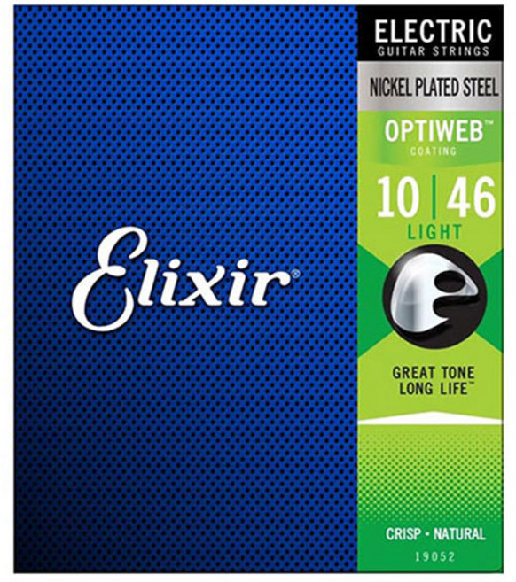 Elixir Optiweb Light (10-46) 엘릭서 옵티웹 정식 수입 정품 일렉기타 스트링 19052, 1개