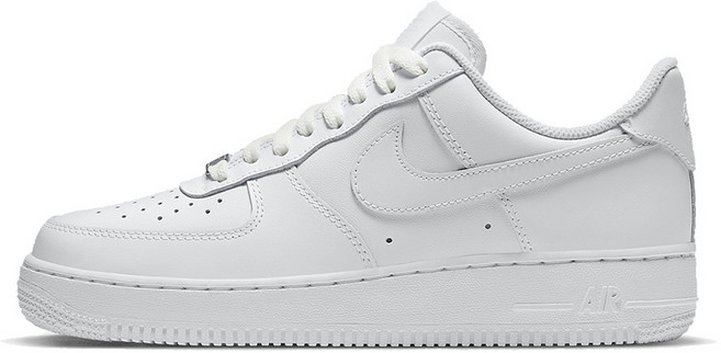 NIKE 女 AIR FORCE 1 07 全白 休閒鞋