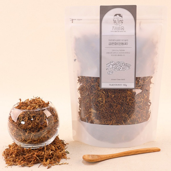 지리산 청정약초 저온건조 금은화(국내산 자연산) 100g, 1개