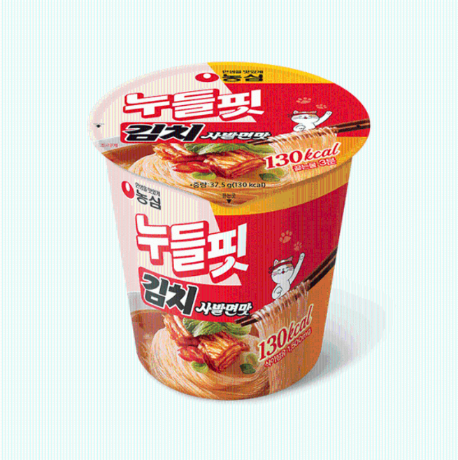 누들핏 김치사발면맛 37.5gx8입 농심, 8개, 37.5g