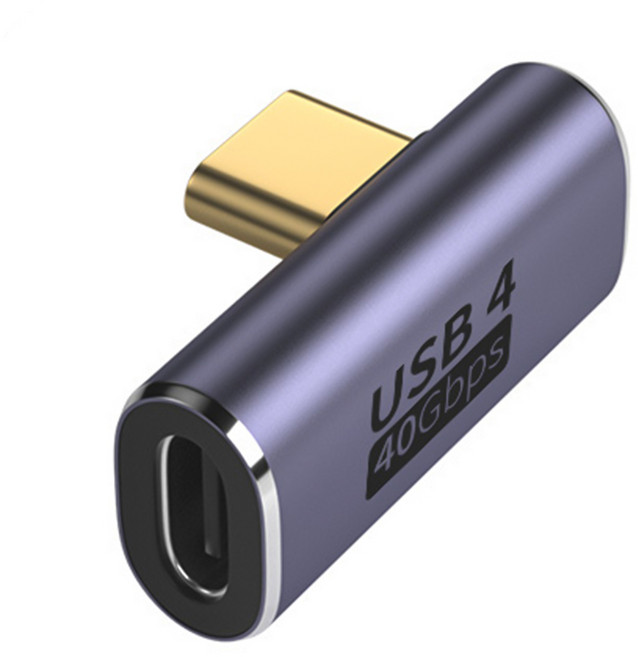 네츄럴파크 CtoC C타입 USB 4.0 젠더, 1개, 측면 젠더, 25mm