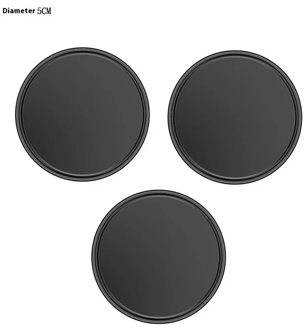 3개 자동차 대시보드 논슬립 가능한 홀더 패드 탈부착 매직 휴대폰 다기능 실리콘 매트 고정, 5cm bla 3pc