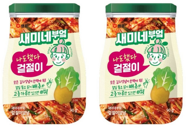 샘표 새미네부엌 겉절이 양념 90g X 2개 간편양념