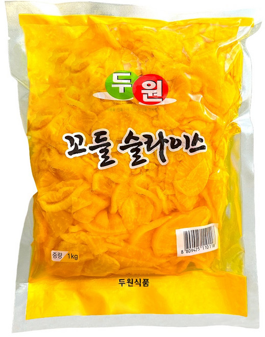 두원푸드 꼬들슬라이스 단무지, 1kg, 1개