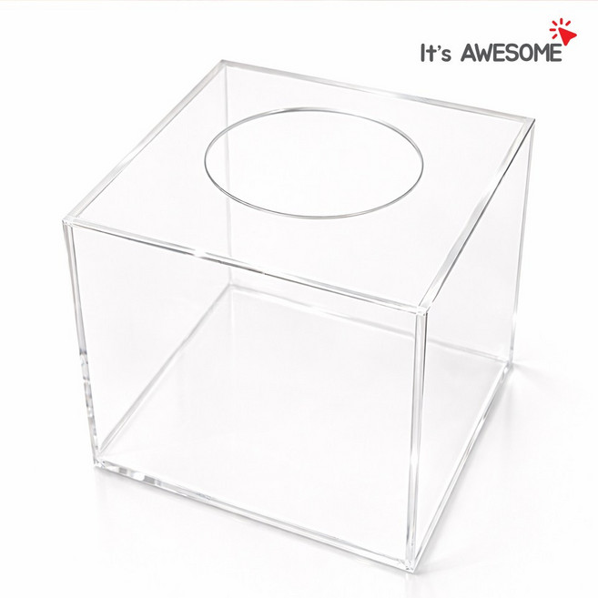 아크릴 응모함 추첨함 모금함 투표함 명함 박스, 20cm, 1개