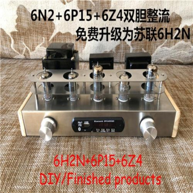 음질좋은 진공관앰프 진공관오디오앰프 블루투스 가정용 Lyele 오디오 진공관 앰프 DIY 키트 하이파이 클래스 A VU 미터 블루투스 50 USB 플레이어 35W 2 Fm 6n2, 01 With BT kit_01 110V
