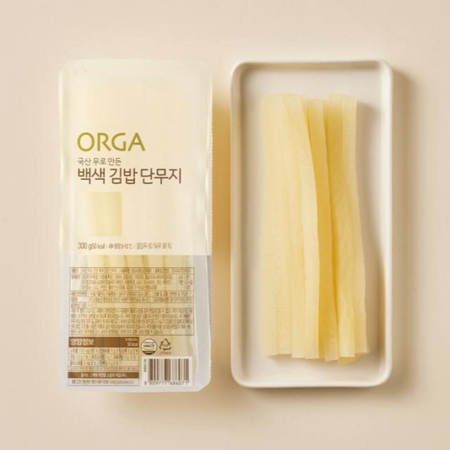 풀무원 국산무 백색 김밥단무지 300g 2개