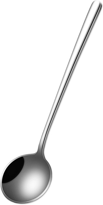 리브문 316 스테인리스 롱핸들 스푼 A (둥근)타입, 1개, 실버