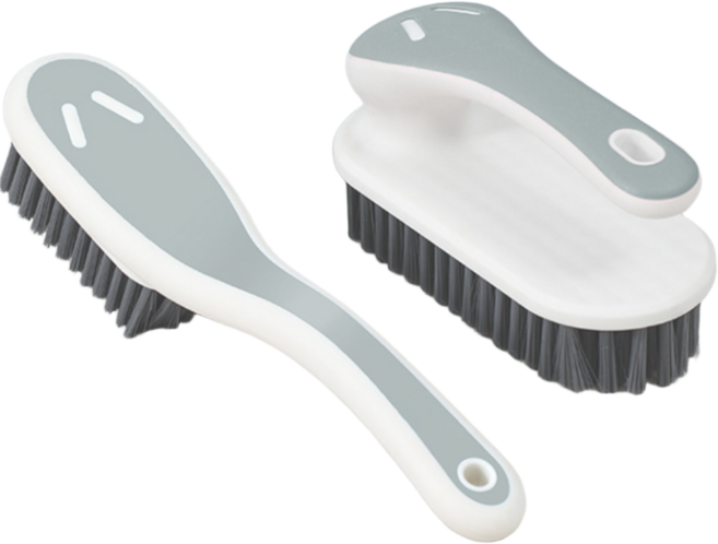 미노즈 운동화 의류 바닥 세척 청소솔 세트, 1세트, 그레이