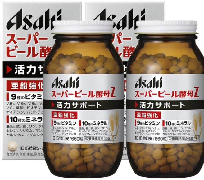 2병 일본 슈퍼 맥주 효모 660정, 2개 - 쿠팡