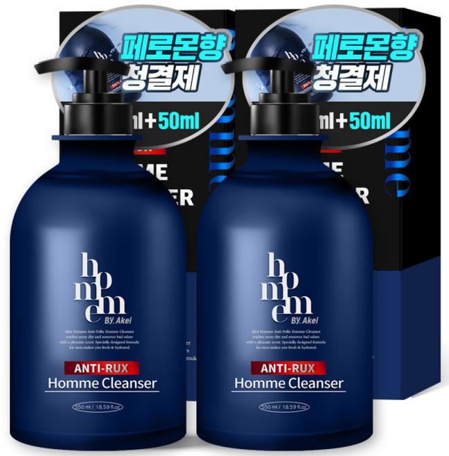 옴므 안티럭스 올인원 남성청결제 페로몬향 550ml 2개