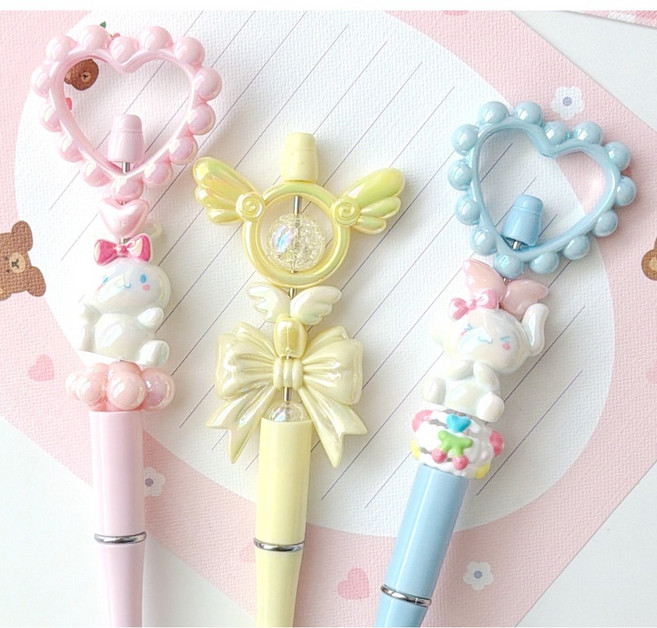 밍블밍블 볼펜 꾸미기 키트 세트 캐릭터 비즈 볼펜 볼꾸 동대문 DIY 재료, 1세트, 시나롤 세트
