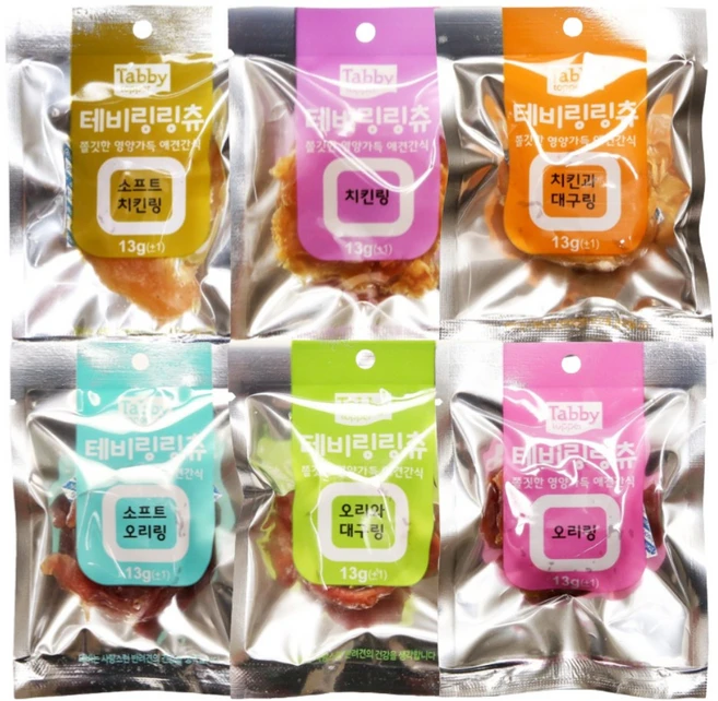 테비토퍼 테비링링츄 6종 혼합 13g x 120개, 6종 혼합 13g x 120개입 - 쿠팡