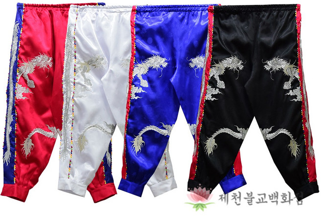 [F]화조단(신용)작두바지(4가지 색상), 홍색, 1개