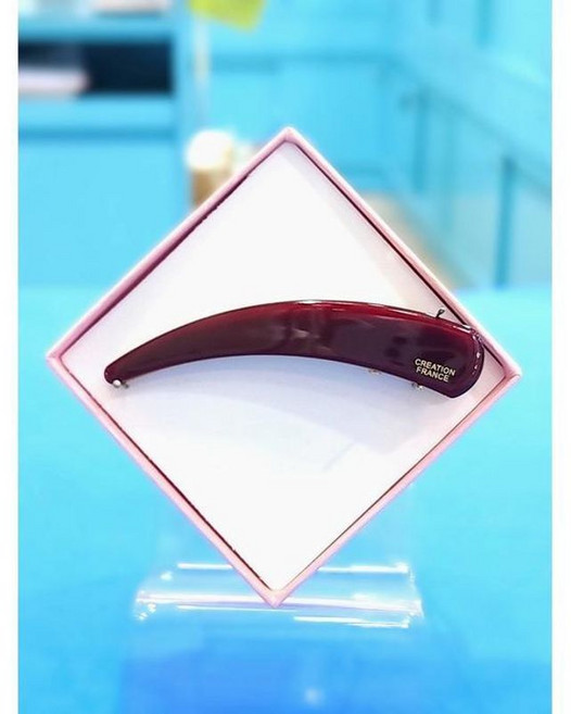 로뎀 프랑스 초승달 비녀 집게핀 (퍼플) (RD25060212)