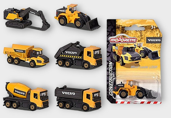볼보 중장비 에디션 굴착기 트럭 미니카 모형 자동차 남아 장난감, 1개