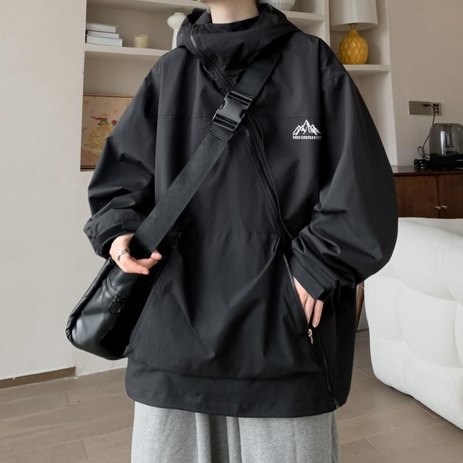 남성용 사선지퍼자켓 능성 워크자켓 하이엔드 방풍자켓