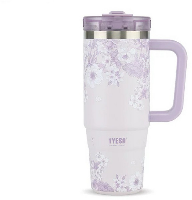 TYESO AURA 真空保溫杯 900ML SUS304不銹鋼, 紫宸花敘, 1個