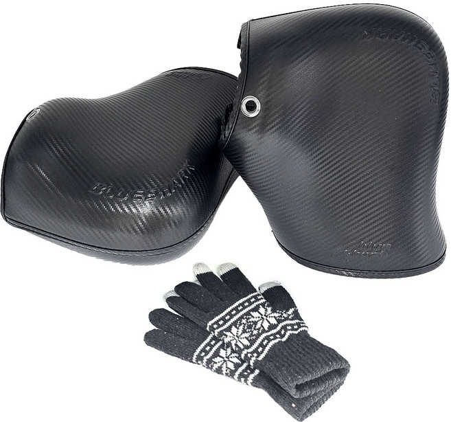 오토바이 카본 방한토시+터치장갑 세트 대형 XMAX TMAX 포르자350 완벽방수