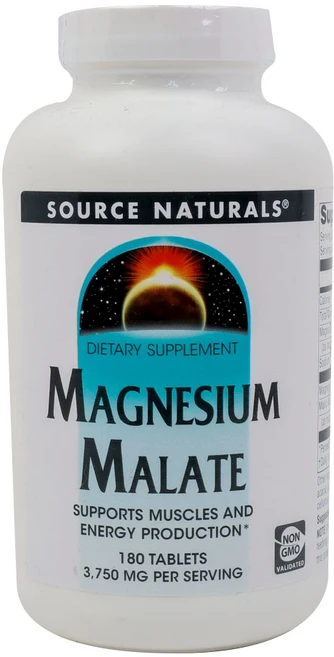소스내츄럴스 마그네슘 말레이트 타블렛, 180정, 1개 - 쿠팡