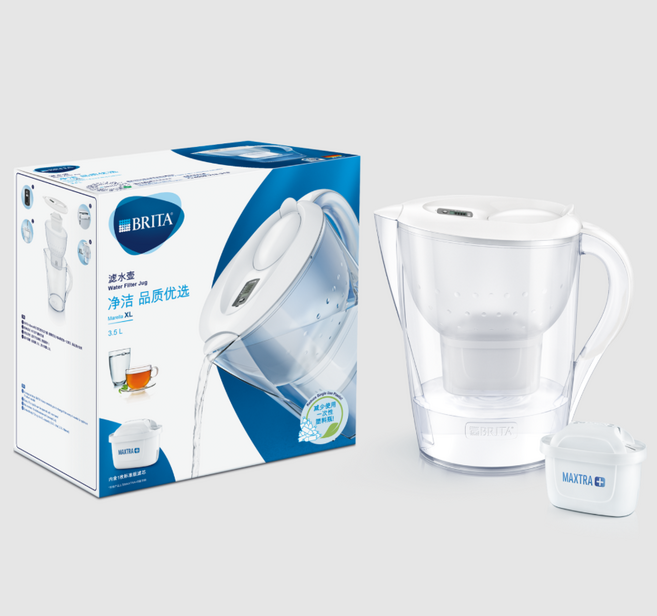 브리타 마렐라 XL 워터 필터 주전자 3.5L, 단일상품(화이트)