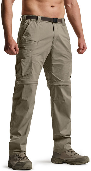 CQR 러년 2in1 분리형 컨버터블 쿨링 냉장고 벨트포함 스판 남자 카고바지 CQ-TXP410