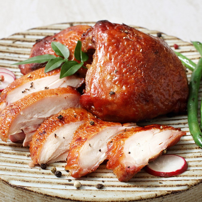 실패확률제로! 국내산 싸이(넓적다리)에 참나무향으로 훈연한 BBQ 스모크 치킨 560g, 2개