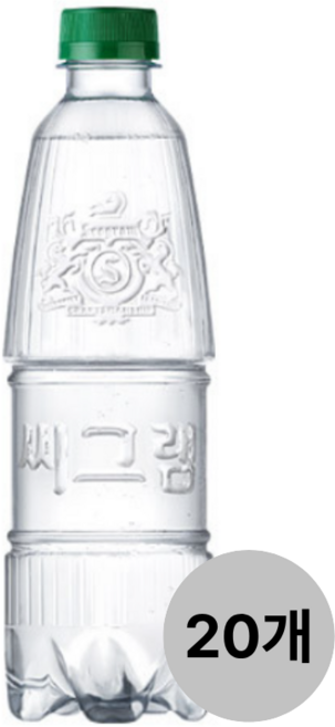 씨그램 라벨프리 PET 플레인, 450ml, 20개