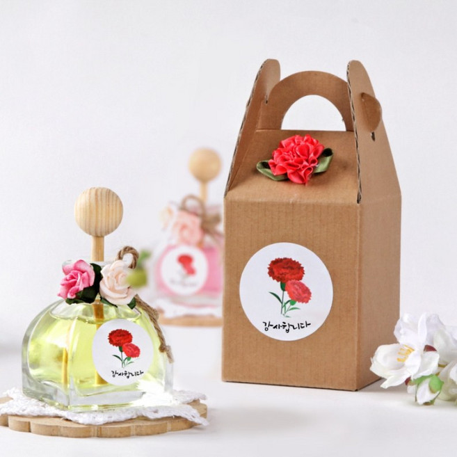 아트랄라 가정의달 카네이션 감사디퓨저 (4개) 어버이날 방향제 만들기 키트 선물, 단품