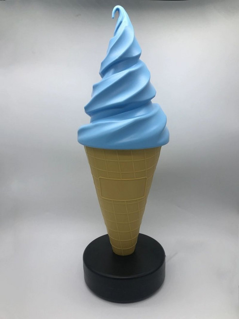 소프트아이스크림 모형 무인아이스크림 업소용 조형물 돌출 입간판 카페 매장 휴게소, 블루 무광