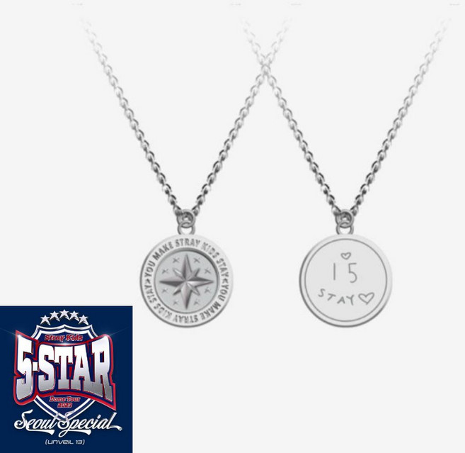 [현진버전]스트레이키즈Stray Kids 5-STAR NECKLACE - 5-STAR Seoul Special 2023 서울스페셜 돔투어공식굿즈