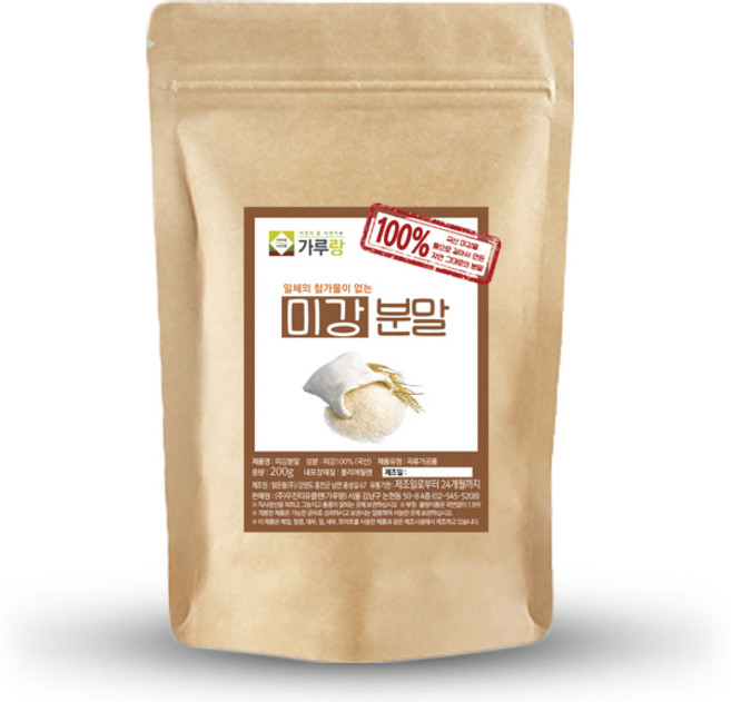 가루랑 % 국산 미강분말(생) 선식, 200g, 1개