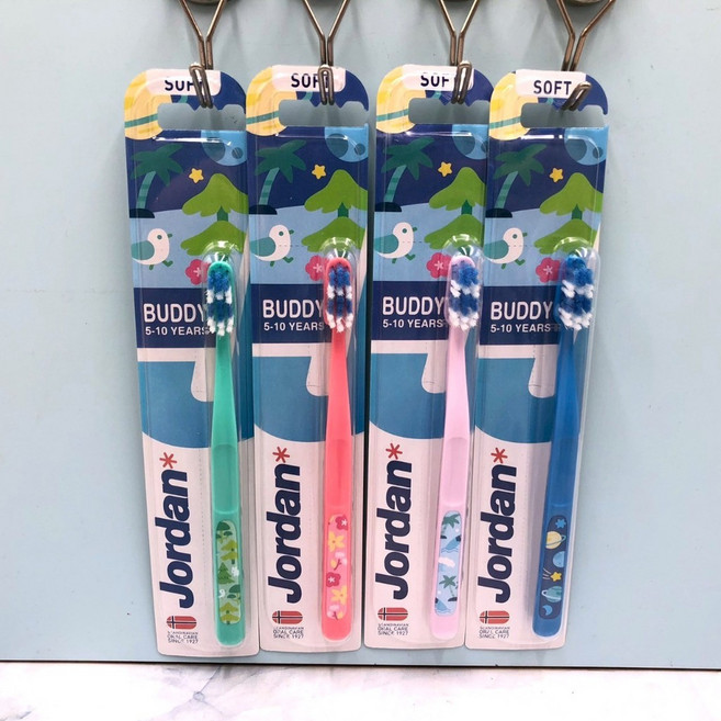 Jordan* 麻吉麻吉兒童牙刷 超軟毛 (1-4歲/5-10歲) 隨機出貨, 1個, J-麻吉兒童 5-10歲 1入 不挑款