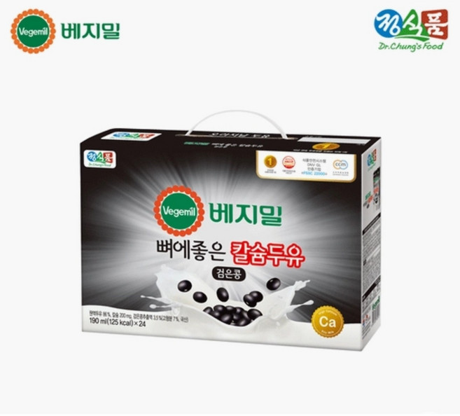 뼈에 좋은 검은콩 고칼슘 베지밀, 24개, 190ml