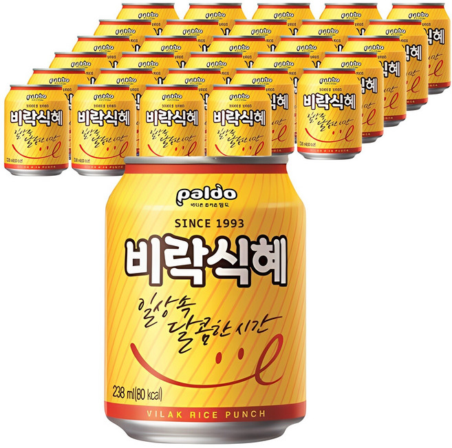 팔도 비락식혜, 238ml, 30개