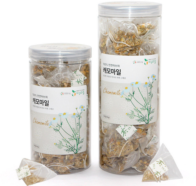 지구마을 생분해필터 PLA 캐모마일 허브티백차, 1개, 50개입, 1g